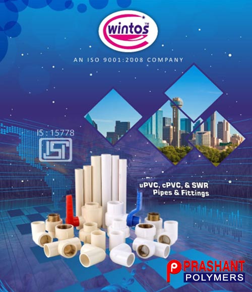 Prashant Polymers Water Solution Pipe Fitting Upvc Cpvc SWR Pipeline and Fitting Manufacturer Rajkot India